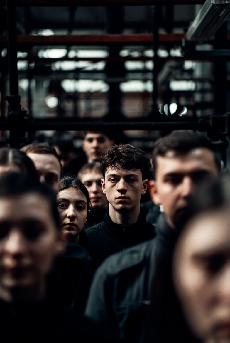 Kadr kampanii – tłum przedsiębiorców